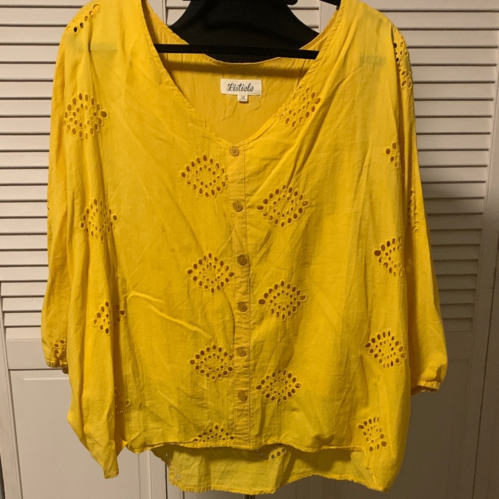 LISETTE Yellow Blouse. D3